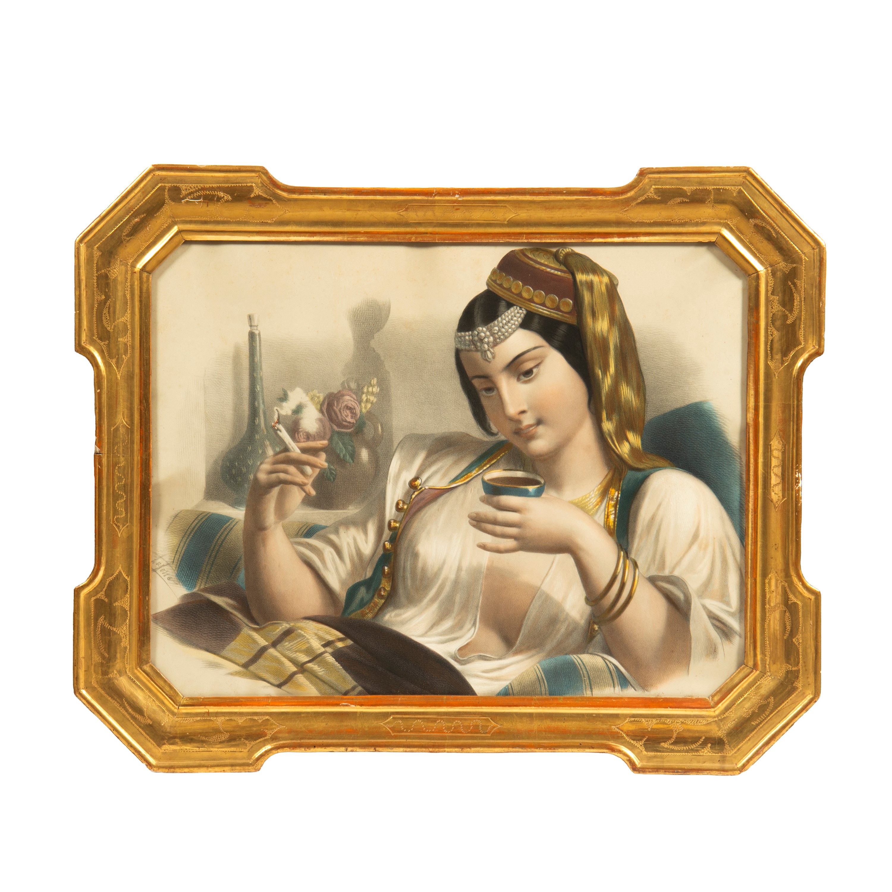 Sei cornici a vassoio, sec. XIX