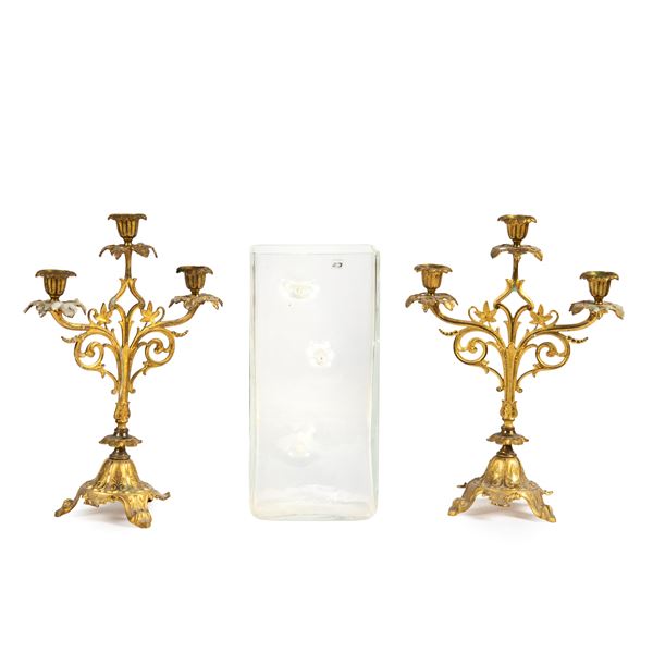 



Coppia di candelieri, sec. XX 