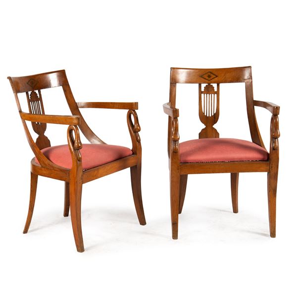 



Coppia di poltroncine, sec. XIX