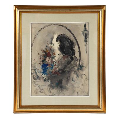 Alvaro Danti, Donna allo specchio con fiori