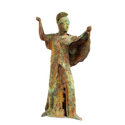 Scultura di Atena, bronzo, XIX secolo, altezza 62 cm