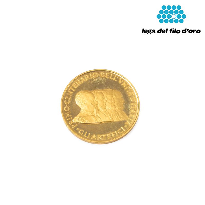 MEDAGLIA COMMEMORATIVA IN ORO TITOLO 900,