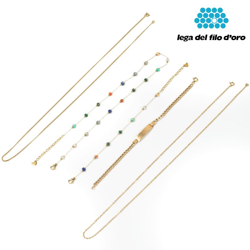 DUE COLLANE IN ORO GIALLO 18KT
