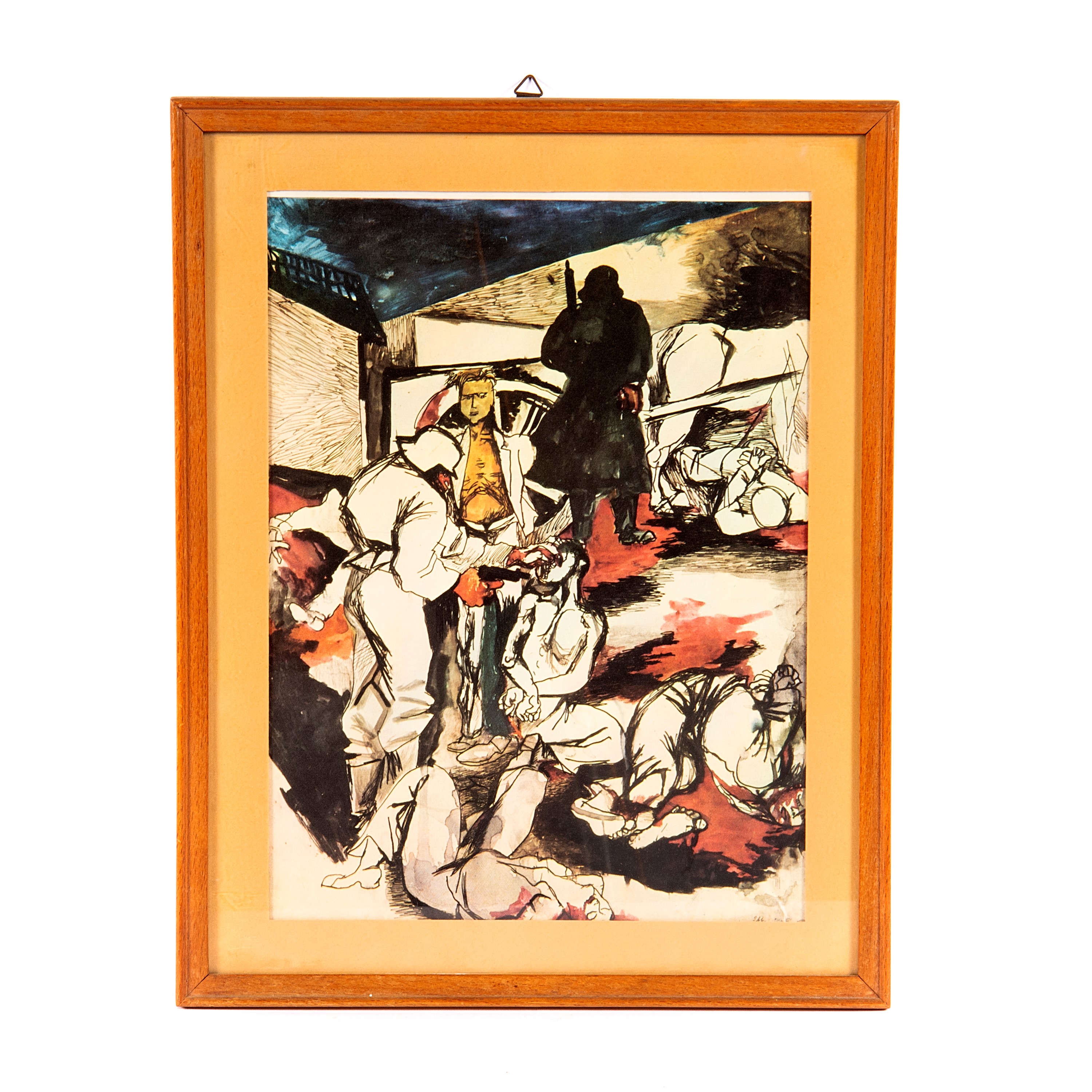 Renato Guttuso, Colpo di grazia (1944) — serigrafia