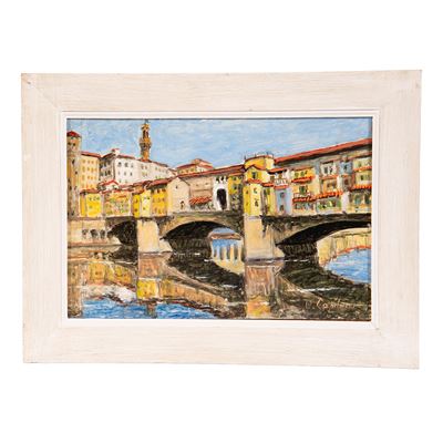 Ugo Capitoni, Veduta di Ponte Vecchio a Firenze