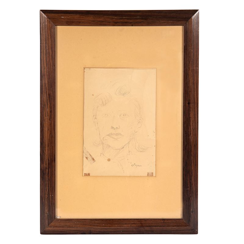 Guido Peyron, Testa, matita su carta