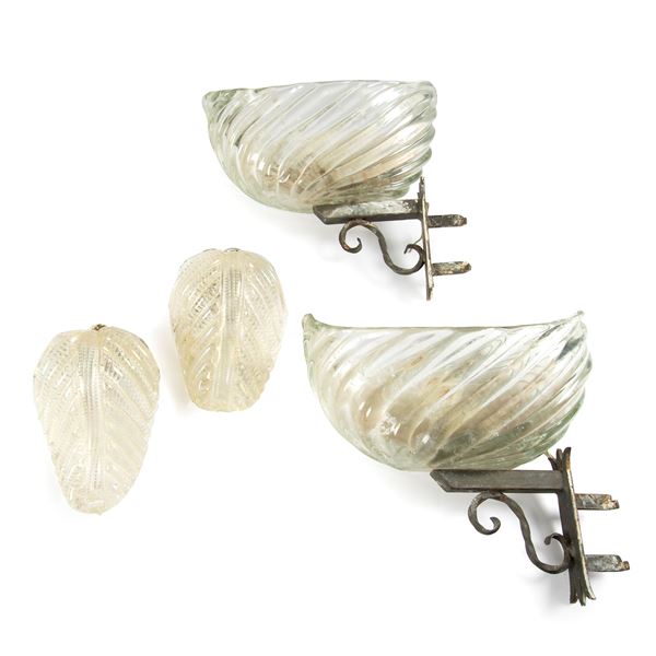 



Coppia di applique, Murano, sec. XX