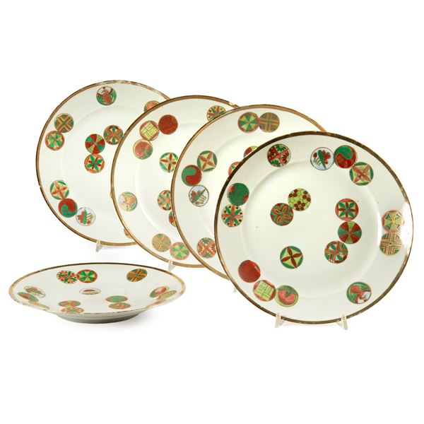 



Cinque piatti, Cina, sec. XIX