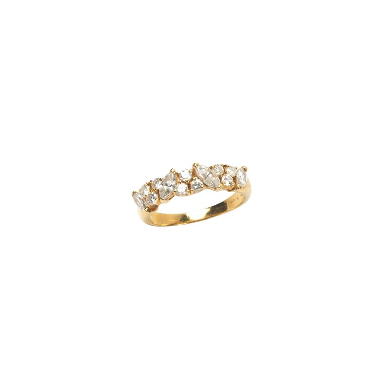 VERETTA, IN ORO GIALLO 18KT E DIAMANTI