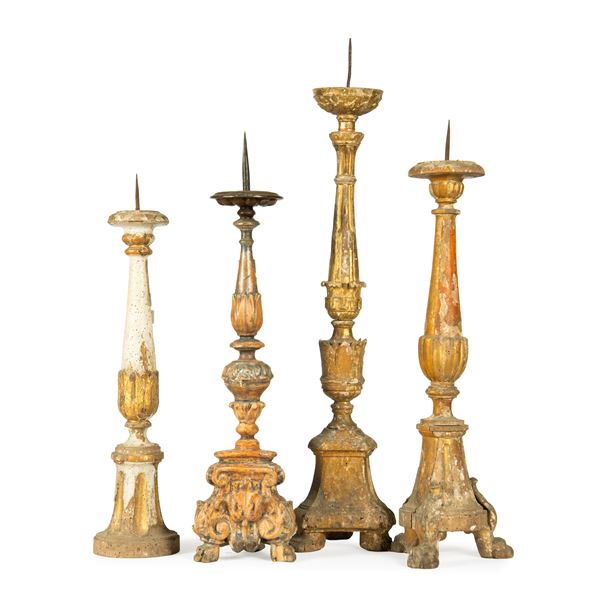 



Quattro candelabri, sec. XVIII