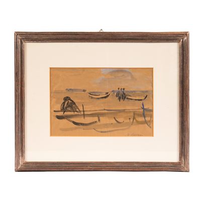 Marcucci, Paesaggio marino con figura