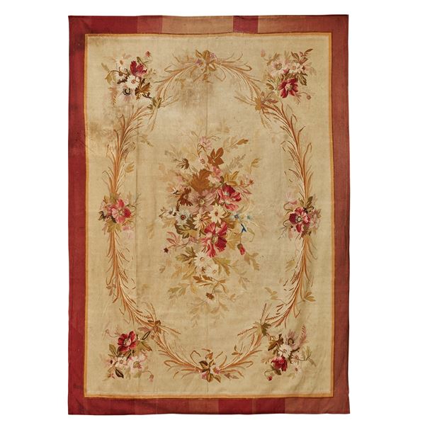 



Tappeto aubusson, Francia, sec. XIX