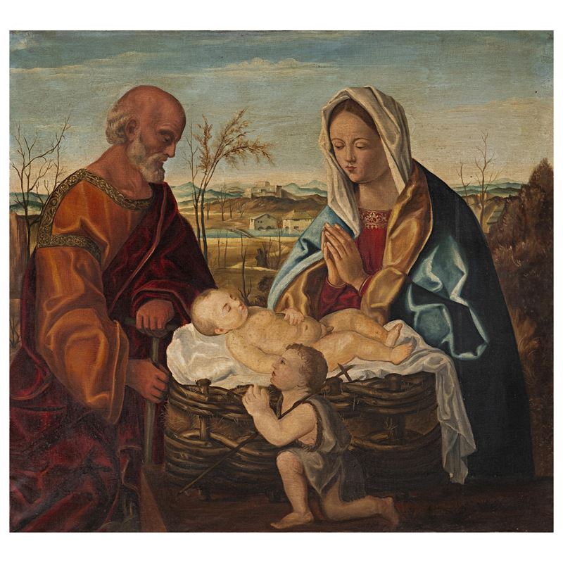 Giovanni Bellini, Sacra Famiglia, olio su tela