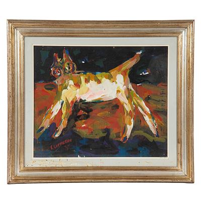 Silvio Loffredo, Gatto, olio su tavola
