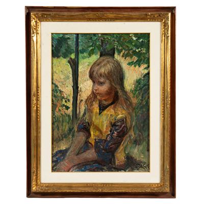 Paolo Ghiglia, Bambina, olio su tela