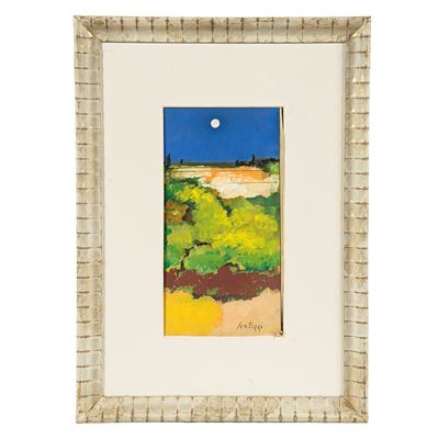 Sergio Scatizzi, MaremmA, olio su cartone