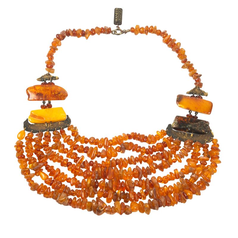 COLLANA GIROCOLLO DI AMBRA