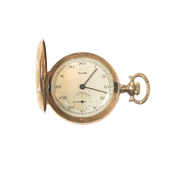 



OROLOGIO DA TASCHINO, ELGIN IN ORO GIALLO 9KT 