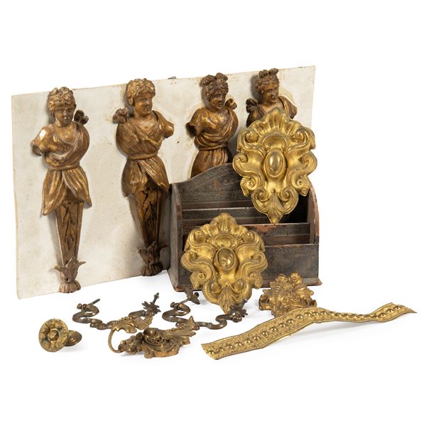 



Scatola con frammenti e fregi, sec. XIX-XX