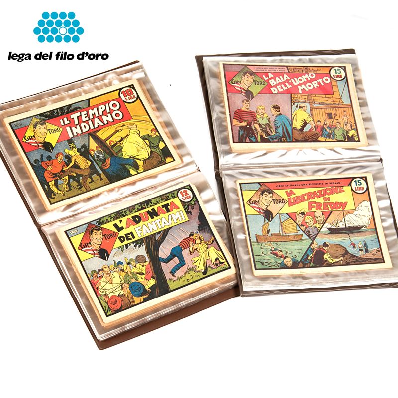 Serie di 151 copertine di fumetti di Gim Toro, entro album