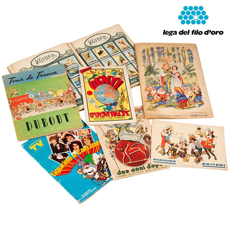 Dieci Album di Figurine Anni 40-50 tra i Quali
