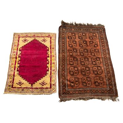 Tappeti Bukara e persiano, sec. XX (e inizi sec. XX), lana