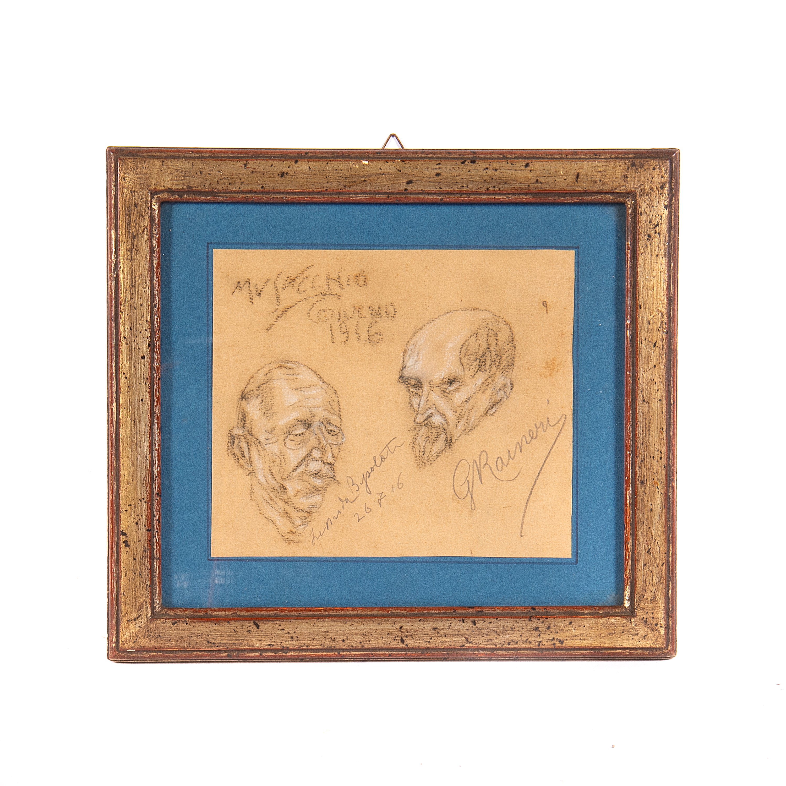Musacchio (attrib.), Cinque caricature, matita su carta, 1916