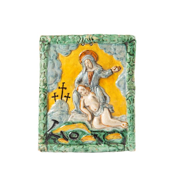 



Mattonella, manifattura Montelupo, sec. XVIII