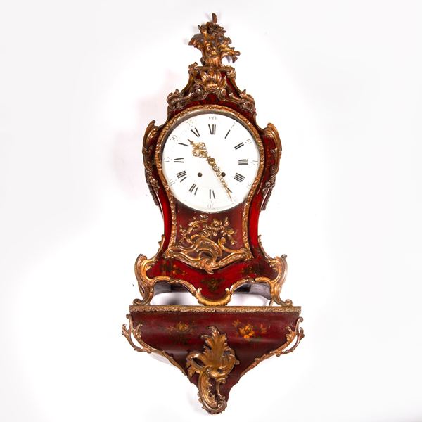



Orologio da tavolo con mensola, Francia, sec. XIX 