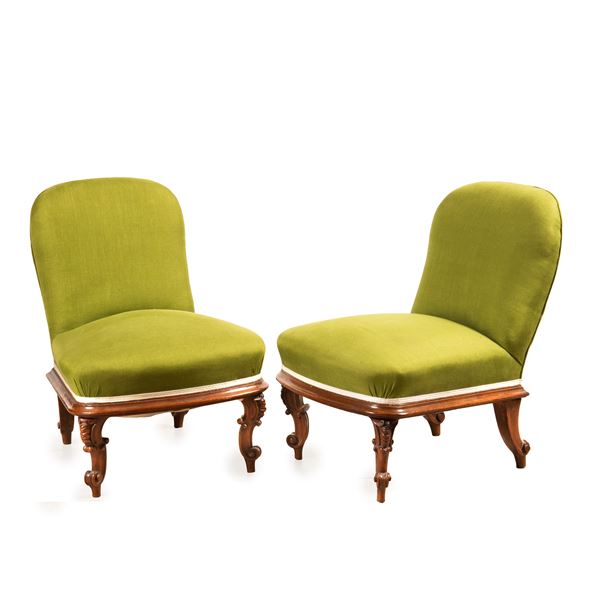 



Coppia di poltroncine da camera, sec. XIX