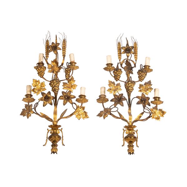 



Coppia di applique, Francia, sec. XIX 