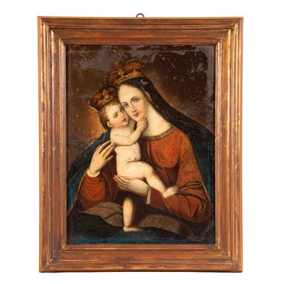 Scuola dell'Italia centrale, Madonna col Bambino incoronati