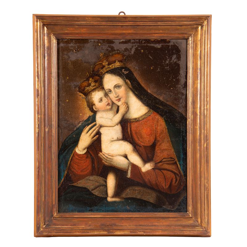 Scuola dell'Italia centrale, Madonna col Bambino incoronati
