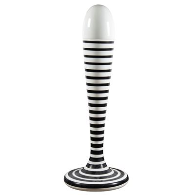 Guido Venturini, Vaso modello LINGHAM in ceramica bicolore bianco e nero (serie limitata 17/99)