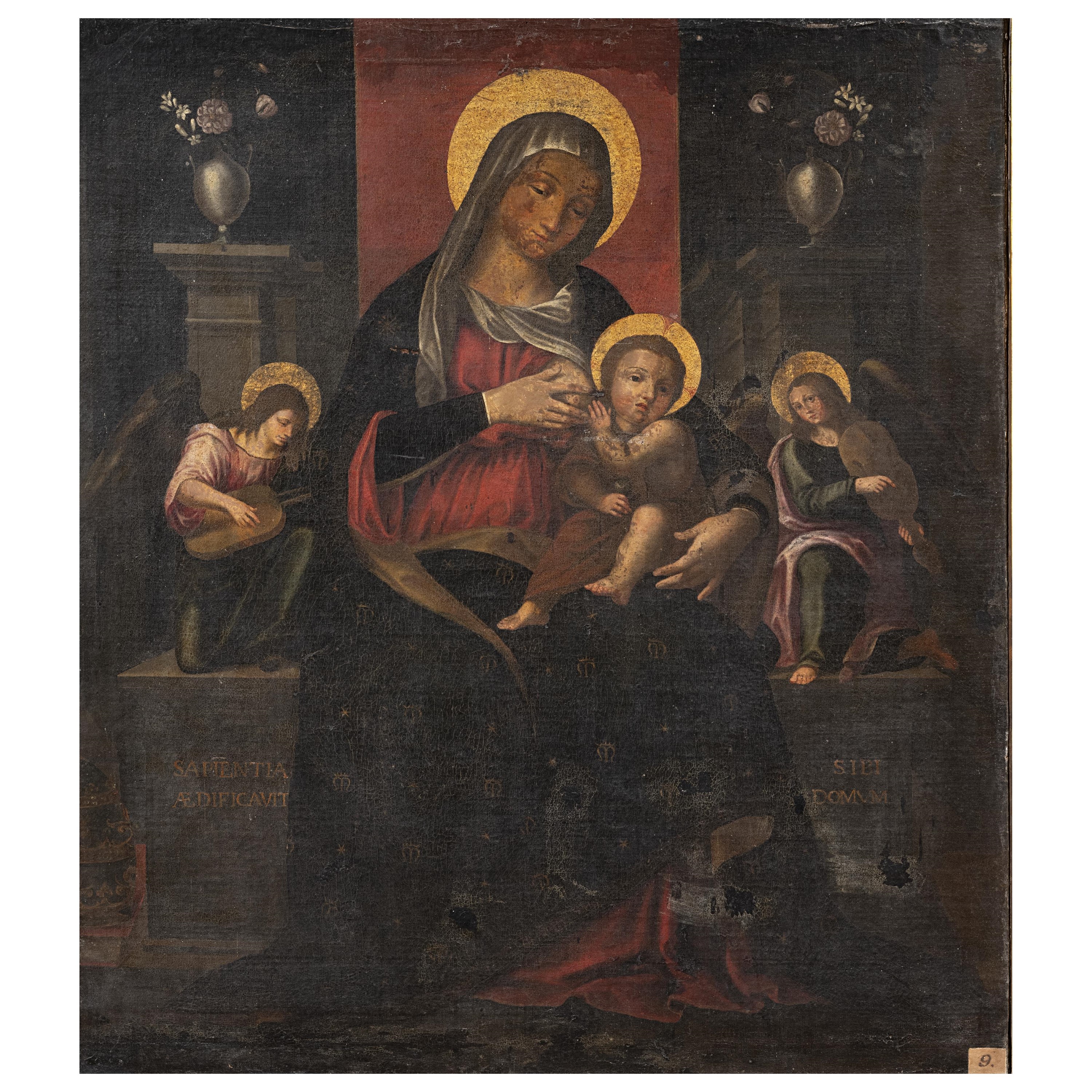 Scuola dell'Italia meridionale, Madonna con Bambino e angeli musicanti