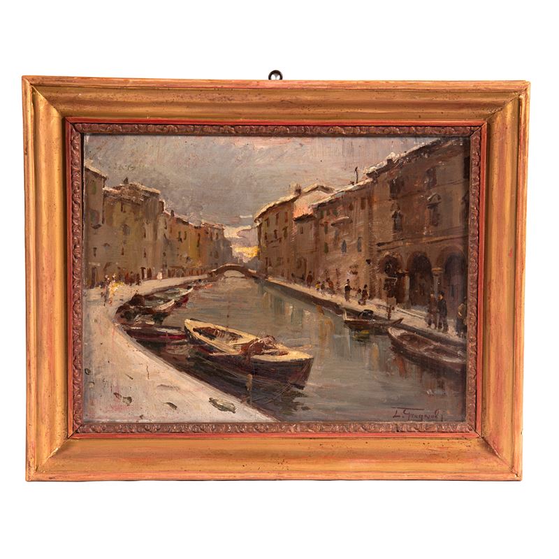 Ledo Gragnoli, Scorcio di città fluviale