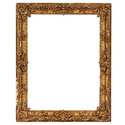 Italia settentrionale, Cornice, legno dorato con intaglio rocaille, XIX secolo