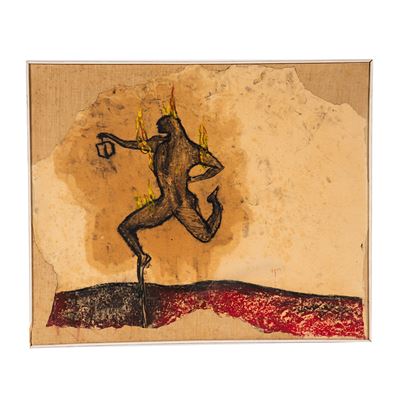 Scuola italiana, LUMIERE, tecnica mista su carta intelata (sec. XX)