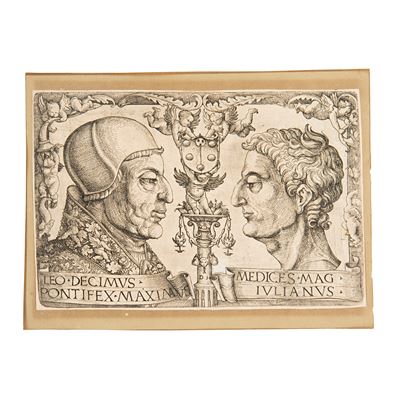 Daniel Hopfer, Giovanni e Giuliano de’ Medici, acquaforte