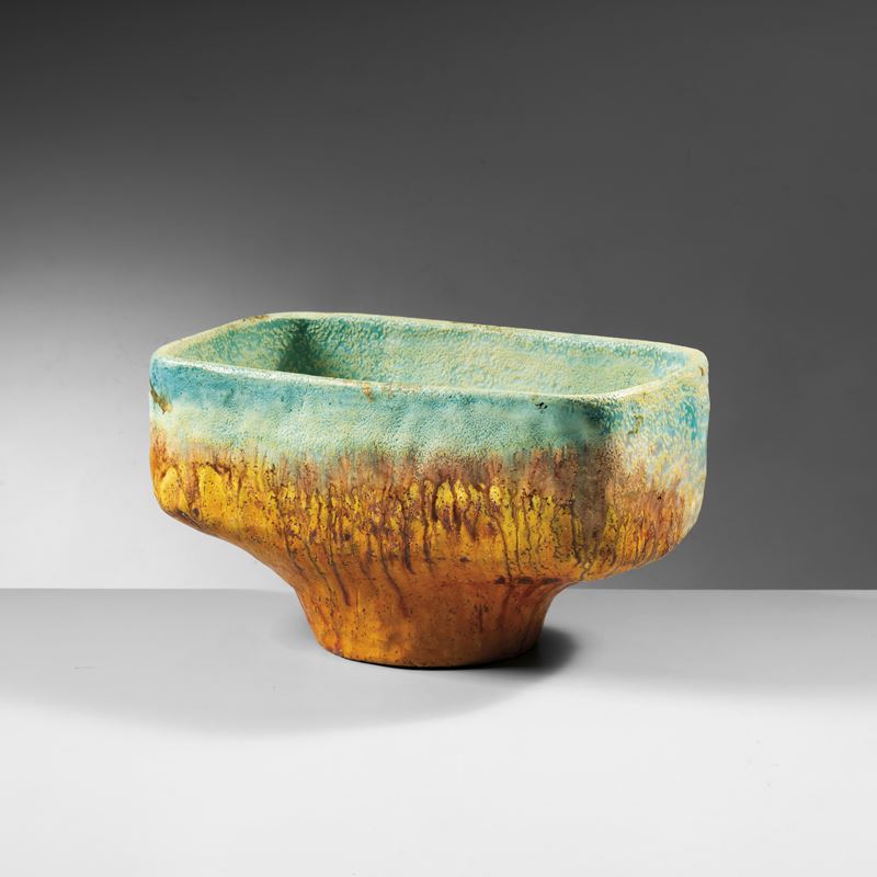 Marcello Fantoni, Vaso in ceramica policroma