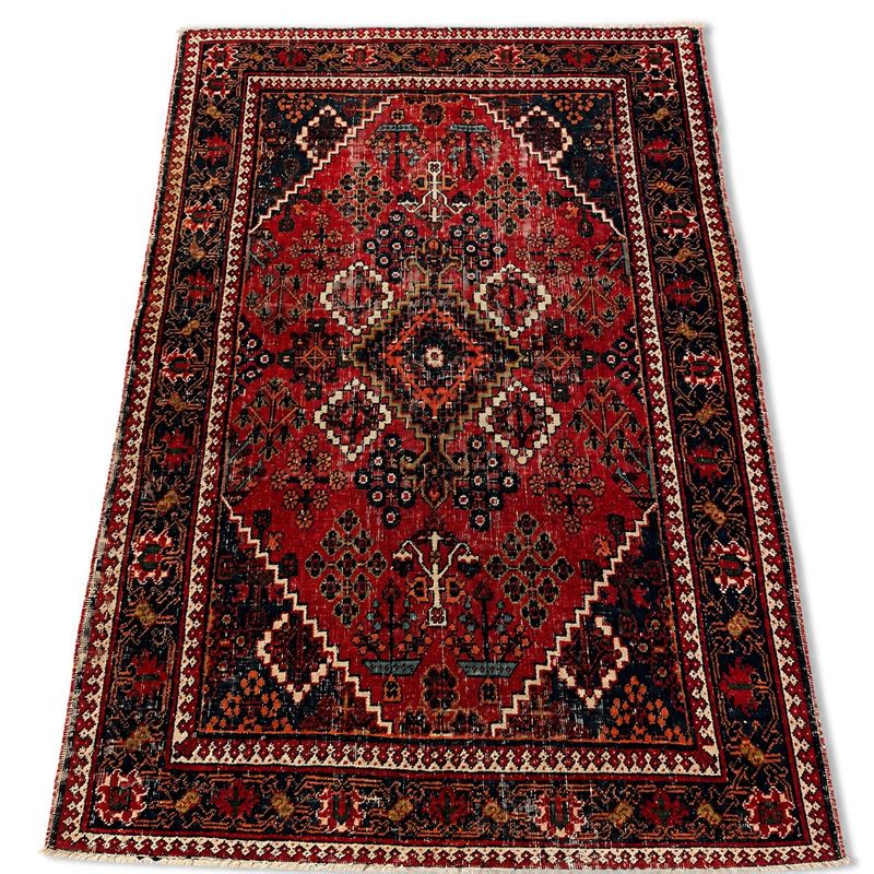Tappeto persiano, sec. XX, fondo rosso