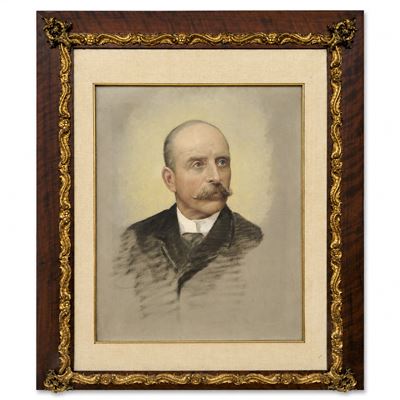 Scuola italiana (XIX secolo), Gentiluomo, olio su tela