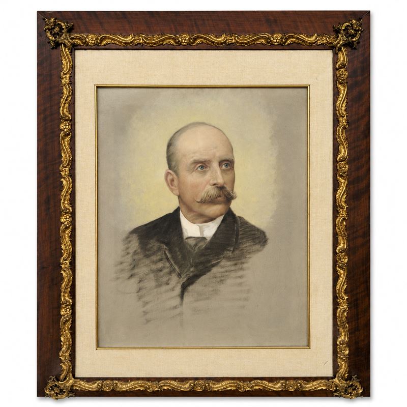 Scuola italiana (XIX secolo), Gentiluomo, olio su tela