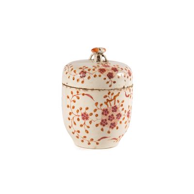 Cina, Vaso con coperchio in porcellana decorata, XIX secolo