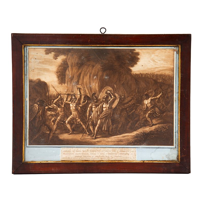Scuola italiana, Scene storiche, dieci stampe (sec. XIX)