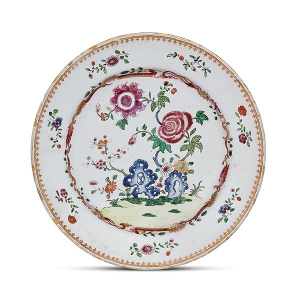 Piatto, Milano, 1770-1780 circa  - Asta Arredi, mobili e oggetti d'arte - Poggio Bracciolini Casa d'Aste