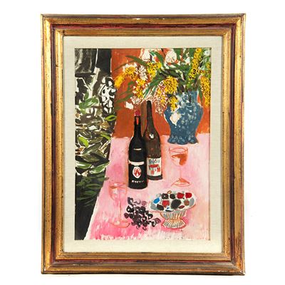 Gastone Breddo, Natura morta, olio su tela (70x50 cm)