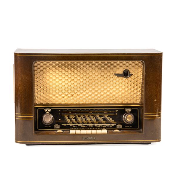 Radio da tavolo, Schaub, anni '50  - Asta Arredi, mobili e oggetti d'arte - Poggio Bracciolini Casa d'Aste