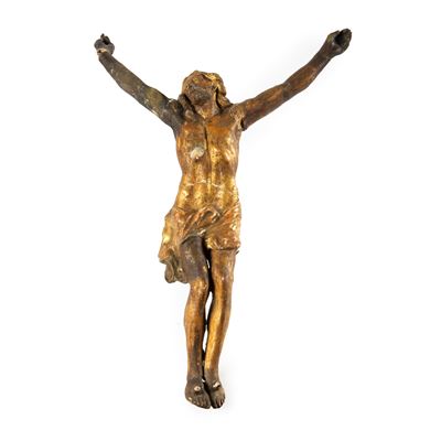 Scuola italiana, Cristo crocifisso, scultura in cartapesta (sec. XVIII)