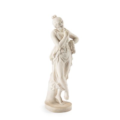 Scuola italiana, Danzatrice, scultura in alabastro (sec. XIX)